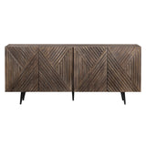 Catalina Brown/Black Sideboard by Crestview at Eve Furniture