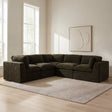 Cates Dark Green Classic L Modular Sectional by Moe's Home at Eve Furniture