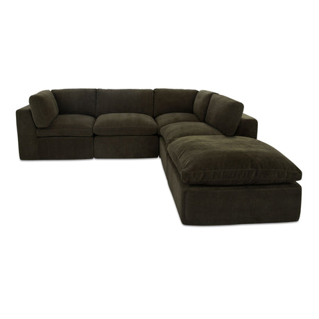 Cates Dark Green Dream Modular Sectional by MOES at Eve Furniture
