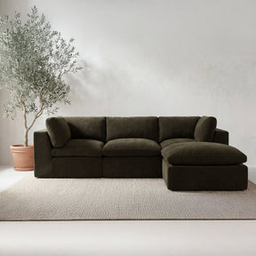 Cates Dark Green Lounge Modular Sectional by MOES at Eve Furniture