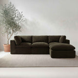 Cates Dark Green Lounge Modular Sectional by Moe's Home at Eve Furniture