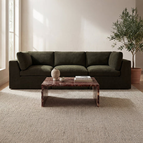 Cates Dark Green Modular Sofa by MOES at Eve Furniture