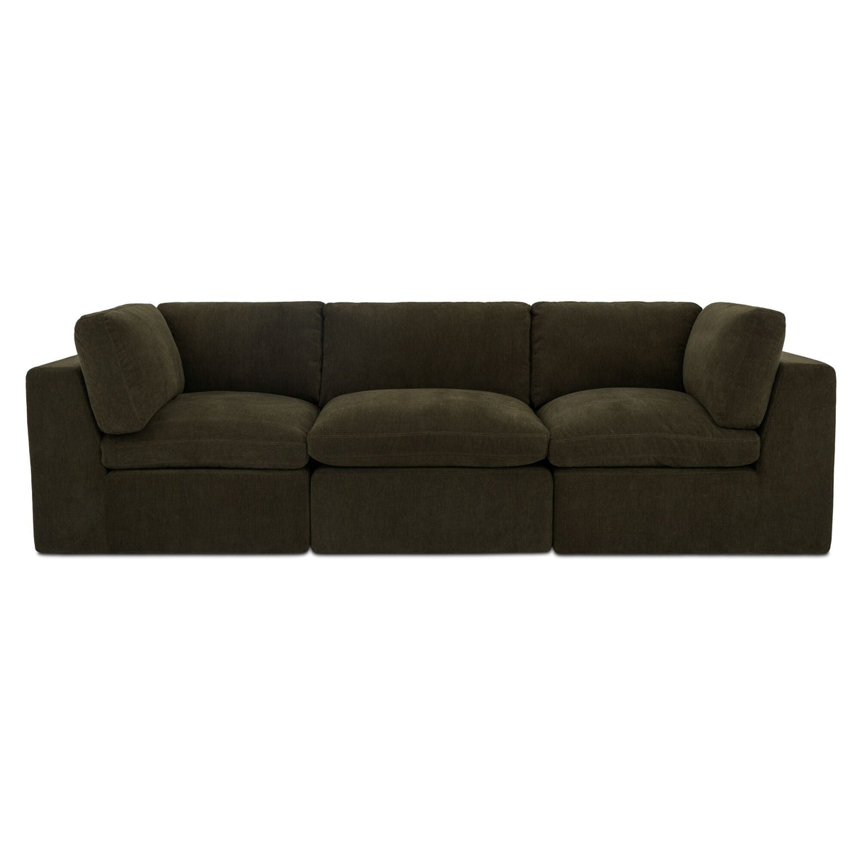 Cates Dark Green Modular Sofa by MOES at Eve Furniture