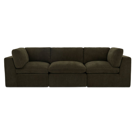 Cates Dark Green Modular Sofa by MOES at Eve Furniture