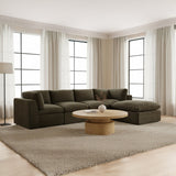 Cates Dark Green Nook Modular Sectional by Moe's Home at Eve Furniture