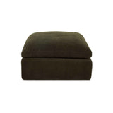 Cates Dark Green Ottoman by Moe's Home at Eve Furniture