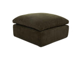 Cates Dark Green Ottoman by Moe's Home at Eve Furniture