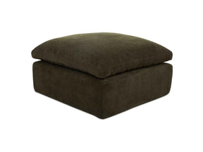 Cates Dark Green Ottoman by Moe's Home at Eve Furniture