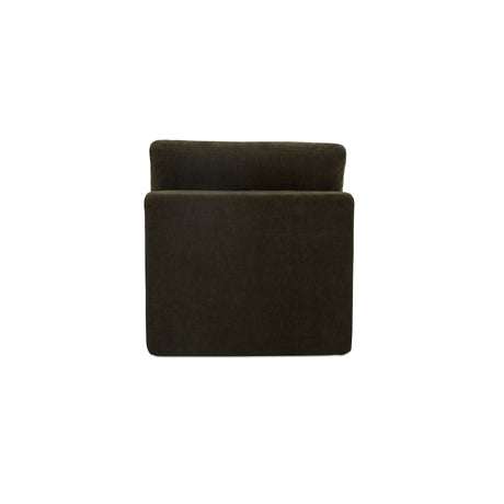Cates Dark Green Slipper Chair by MOES at Eve Furniture