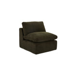 Cates Dark Green Slipper Chair by Moe's Home at Eve Furniture