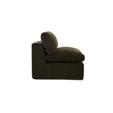 Cates Dark Green Slipper Chair by Moe's Home at Eve Furniture