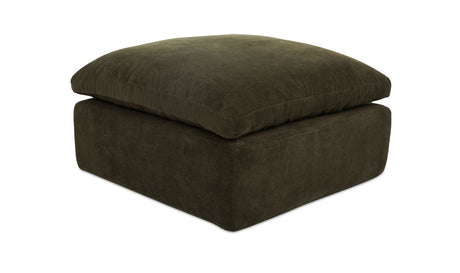 Cates Ottoman Dark Green by Moe's Home at Eve Furniture