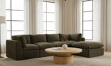 Cates Ottoman Dark Green by Moe's Home at Eve Furniture