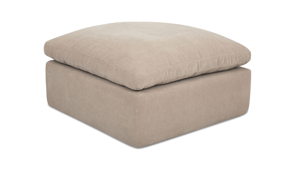 Cates Ottoman Pebble by Moe's Home at Eve Furniture