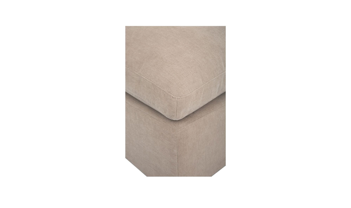 Cates Ottoman Pebble by Moe's Home at Eve Furniture