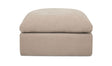 Cates Ottoman Pebble by Moe's Home at Eve Furniture