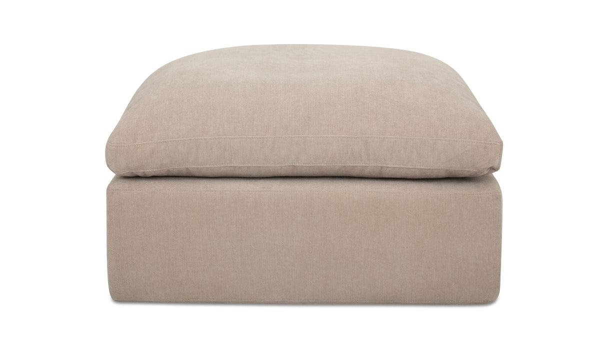 Cates Ottoman Pebble by Moe's Home at Eve Furniture
