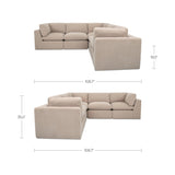 Cates Pebble Classic L Modular Sectional by MOES at Eve Furniture
