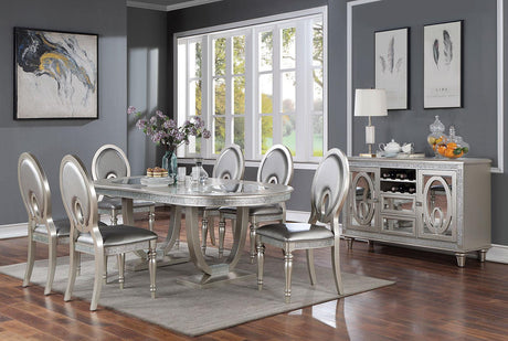 Cathalina Silver Side Chair, Set of 2 by Furniture of America at Eve Furniture