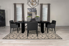 Catherine 5-piece Rectangular Dining Table Set Black by Coaster at Eve Furniture