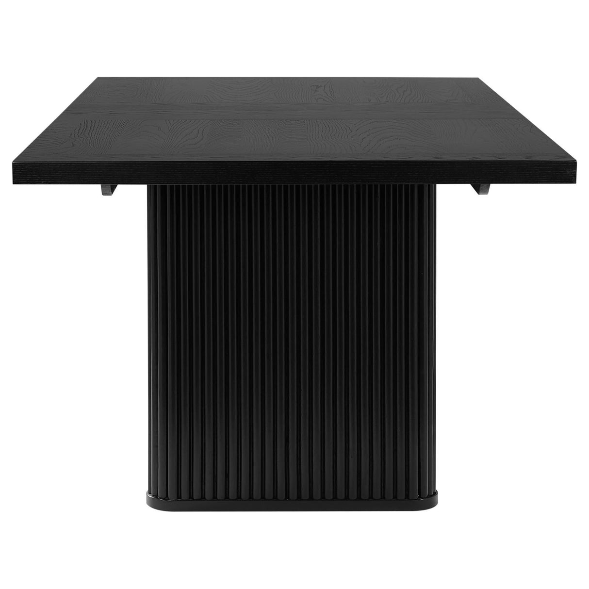 Catherine Black Rectangular Double Pedestal Dining Table by Coaster at Eve Furniture