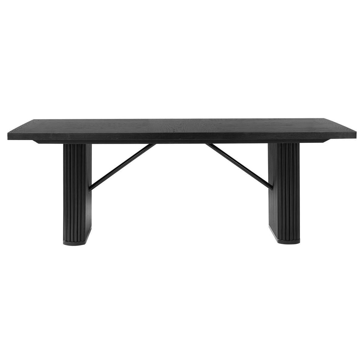 Catherine Charcoal Grey/Black 7-Piece Double Pedestal Dining Set by Coaster at Eve Furniture