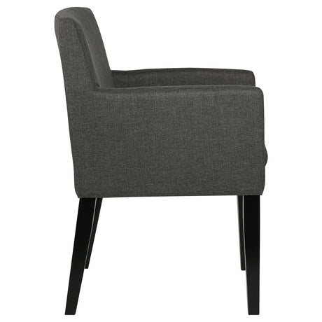 Catherine Charcoal Grey/Black 7-Piece Double Pedestal Dining Set by Coaster at Eve Furniture