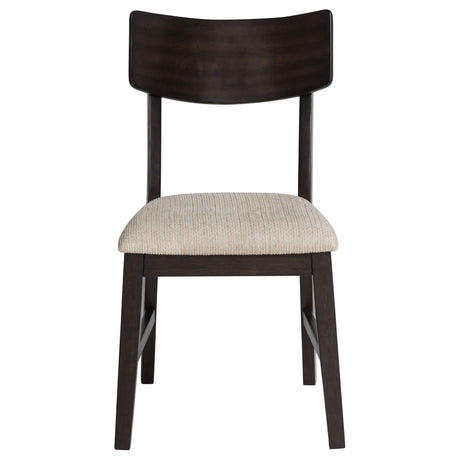 Catley Dark Coffee 5-piece Round Drop Leaf Dining Table Set by Coaster at Eve Furniture