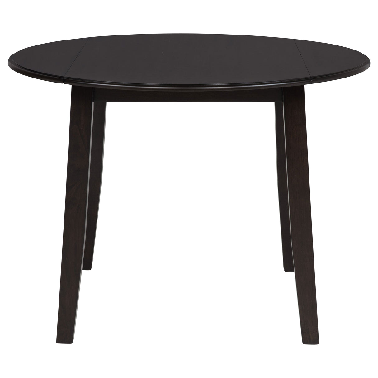 Catley Dark Coffee 5-piece Round Drop Leaf Dining Table Set by Coaster at Eve Furniture