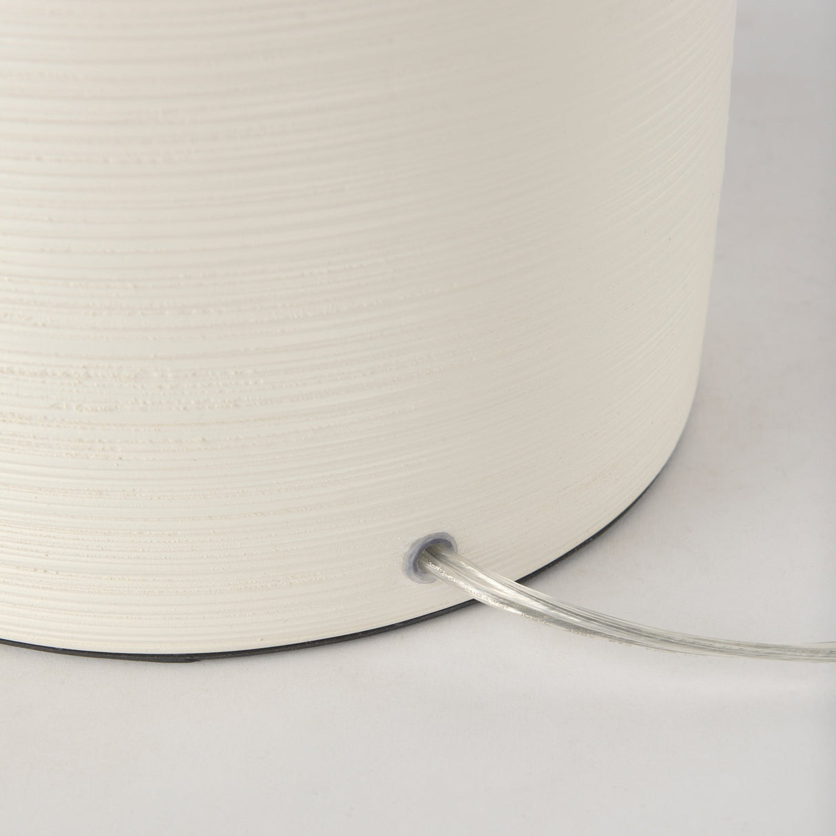 Cato 20.0L x 20.0W x 33.5H Cream Base W/White Shade Table Lamp by Mercana at Eve Furniture