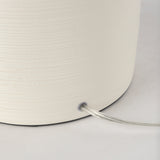 Cato 20.0L x 20.0W x 33.5H Cream Base W/White Shade Table Lamp by Mercana at Eve Furniture