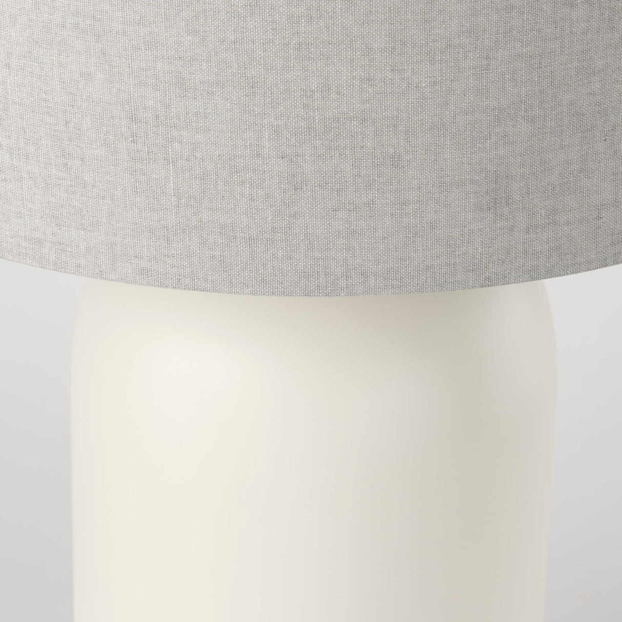 Cato Cream Base W/White Shade Table Lamp by Mercana at Eve Furniture