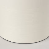 Cato Cream Base W/White Shade Table Lamp by Mercana at Eve Furniture