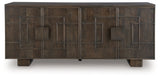 Cato Dark Brown Accent Cabinet by Ashley at Eve Furniture