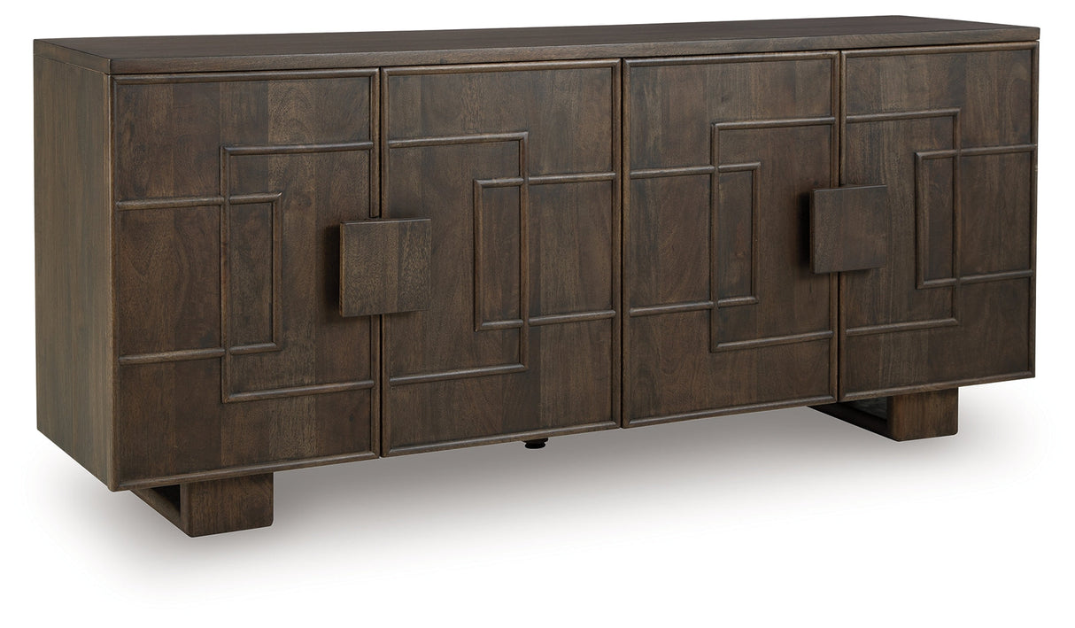 Cato Dark Brown Accent Cabinet by ASHLEY FURNITURE at Eve Furniture