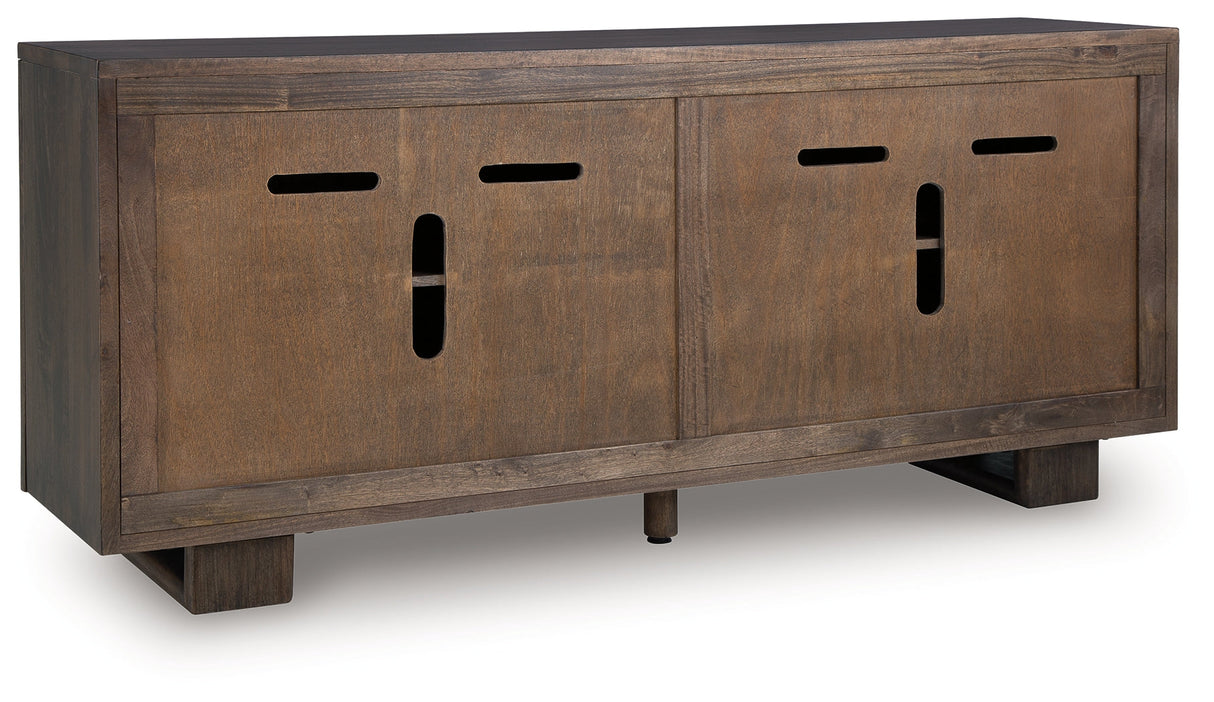 Cato Dark Brown Accent Cabinet by ASHLEY FURNITURE at Eve Furniture