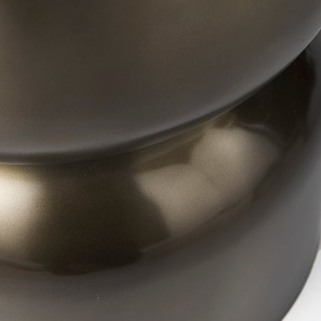 Catriona Gold Accent Hourglass Table by Mercana at Eve Furniture