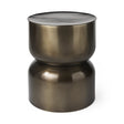 Catriona Gold Accent Hourglass Table by Mercana at Eve Furniture
