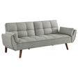 Caufield Upholstered Tufted Convertible Sofa Bed Grey by Coaster at Eve Furniture