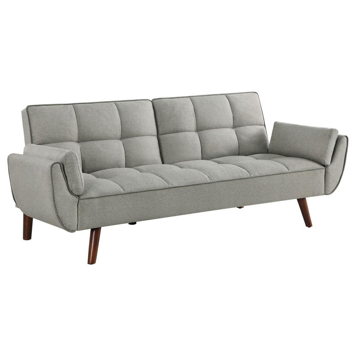Caufield Upholstered Tufted Convertible Sofa Bed Grey by Coaster at Eve Furniture