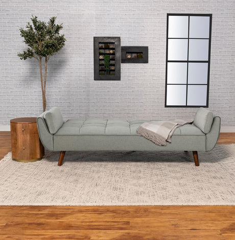 Caufield Upholstered Tufted Convertible Sofa Bed Grey by Coaster at Eve Furniture