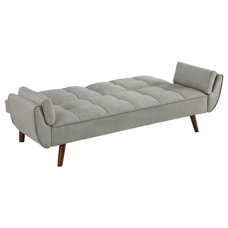 Caufield Upholstered Tufted Convertible Sofa Bed Grey by Coaster at Eve Furniture
