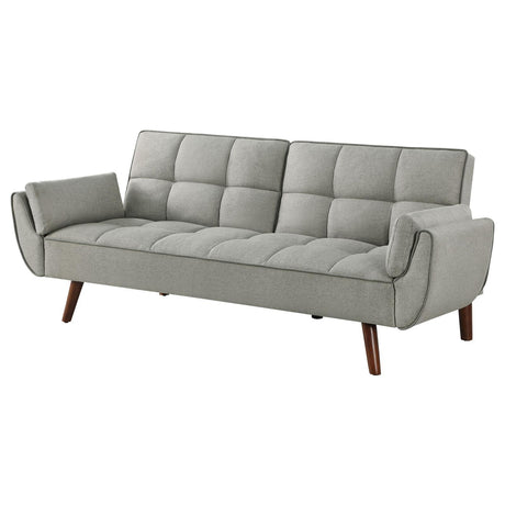 Caufield Upholstered Tufted Convertible Sofa Bed Grey by Coaster at Eve Furniture