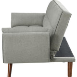 Caufield Upholstered Tufted Convertible Sofa Bed Grey by Coaster at Eve Furniture