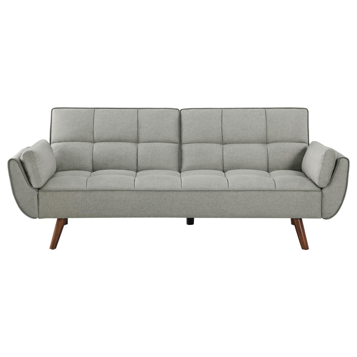 Caufield Upholstered Tufted Convertible Sofa Bed Grey by Coaster at Eve Furniture
