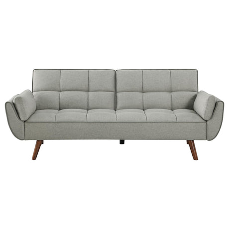 Caufield Upholstered Tufted Convertible Sofa Bed Grey by Coaster at Eve Furniture
