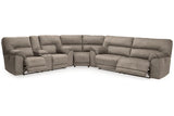 Cavalcade Slate 3-Piece Power Reclining Sectional by Ashley at Eve Furniture
