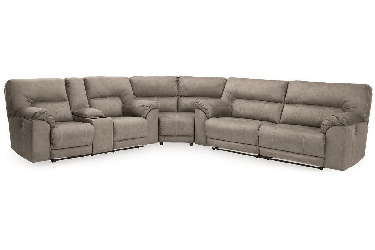 Cavalcade Slate 3-Piece Power Reclining Sectional by Ashley at Eve Furniture