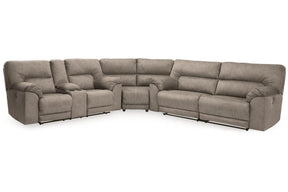 Cavalcade Slate 3-Piece Power Reclining Sectional by Ashley at Eve Furniture
