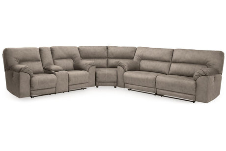 Cavalcade Slate 3-Piece Power Reclining Sectional by Ashley at Eve Furniture